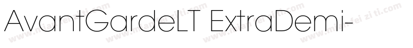 AvantGardeLT ExtraDemi字体转换